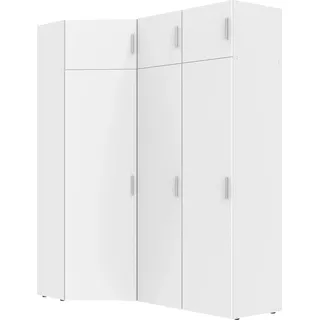 WIMEX Schranksystem »Münster« weiß, H:225cm T:54cm, Spanplatte, Schränke, Schranksystem, Mehrzweckschrank,