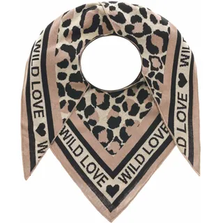 Zwillingsherz »Dreieckstuch Baumwolle« mit Leo Muster und Schrift,