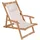 Tavira Sonnenliege 110 x 60 x 110 cm Creme