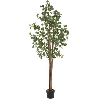 ML-Design Kunstpflanze, Grün, Holz, Baum/Pflanze/Natur, Freiform, 210 cm, Dekoration, Blumen , Zubehör, Kunstpflanzen