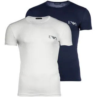 Emporio Armani T-Shirt »T-Shirt BOLD MONOGRAM 2er Pack«, bunt