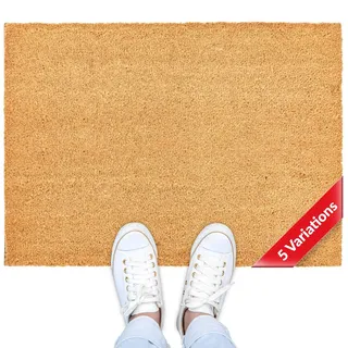 ANRO Kokosmatte Fußmatte Kokos 100% Naturfaser Fußabtreter für den überdachten Außenbereich Türmatte rutschfest Schmutzfangmatte pflegeleicht 40x80cm