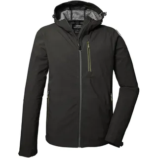 KILLTEC Herren Kos 259 Mn Sftshll Jckt Softshelljacke/Outdoorjacke Mit Kapuze, Grün/anthrazit, 3XL EU