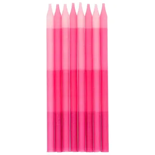 Folat 24188 Kuchen Kerzes Shades of Pink - 10 cm - 24 Stück Geburtstagskerzen für Geburtstag, Geburtstagsdeko, für Kinder Partys, Hochzeiten, Firmenfeiern, Jubiläen