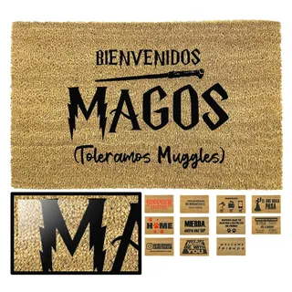 LUCA HOME Originelle und lustige Fußmatte aus Kokosnuss, 33 x 60 cm, ideal für Außentüren, Flure und Hauseingänge