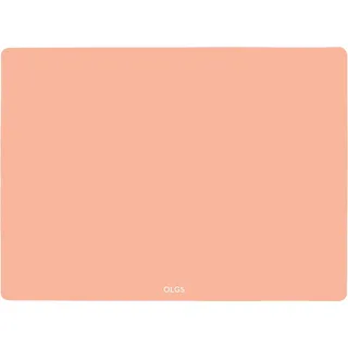OLGS Silikonmatte 40x30 cm für Baby | Silikon Unterlage Tischmatte, Bastelmatte | Tischset, Rutschfestes Platzset Abwaschbar Muted Rosa | Knetunterlage Spülmaschinenfeste Platzdeckchen für Kleinkinder