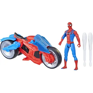 Spider-Man Epic World of Action Web-Motorrad Figur & Spielzeug-Motorrad Spielset