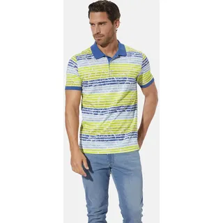 Poloshirt BABISTA "Poloshirt ARANOR", Herren, Gr. M, grün (gelb gestreift), Obermaterial: 100% Baumwolle CO., Shirts Poloshirt