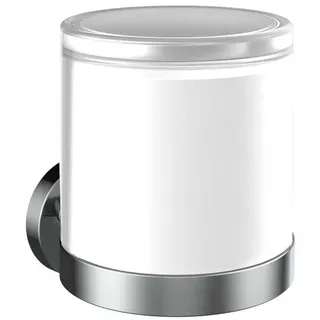 emco round Sensor-Seifenspender, satiniertes Kristallglas, 432100103, Farbe: Chrom