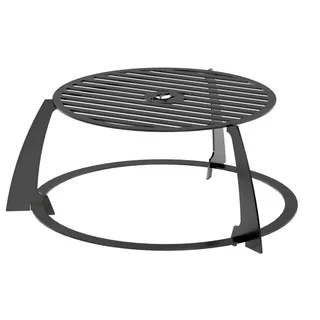 Hoher Grillrost D 34cm für Grillplatten mit 40 cm Öffnung Feuerschalen 78, 82cm