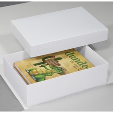 Bild von 2 BUNTBOX L Geschenkboxen 3,6 l weiß 26,6 x 17,2 x 7,8 cm