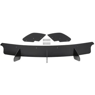 Heckschürzendiffusor Heckdiffusor Einsatz Splitter Heck Diffusor Stoßstange Heck Spoiler Heckschürze Lippe Heckansatz 3 Finnen hinten Glanz schwarz für Golf 6 GTI Golf VI 5K1 2009 2010 2011 2012 2013