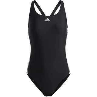 Adidas Damen FIT SUIT 3S Badeanzug FIT SUIT 3S, black/White, 36 (Herstellergröße: 42)