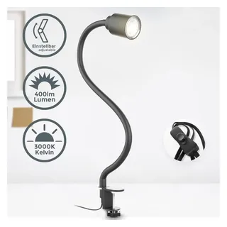 B.K.Licht Tischleuchte Schwarz 1 Stk.
