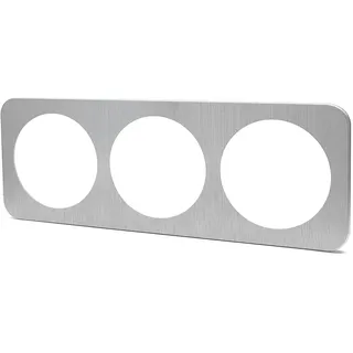 Wandschild aus Aluminium in elegantem Design, mit Silber-Finish, hergestellt in Deutschland und Frankreich, mit 3 Schlüsseln, ideal, um jedem Raum Stil und Funktionalität zu verleihen.