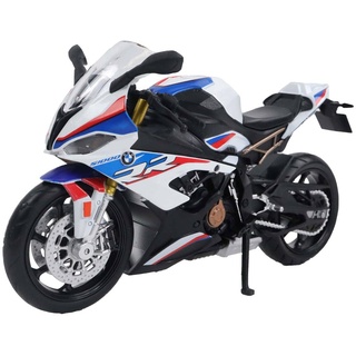 TURBO CHALLENGE - BMW S1000RR Motorrad - Druckguss - 029921-1/12 - Freilauf-Fahrzeug - Weiß - Metall - Kinder Spielzeug - Geschenk - Miniatur - Ab 3 Jahren