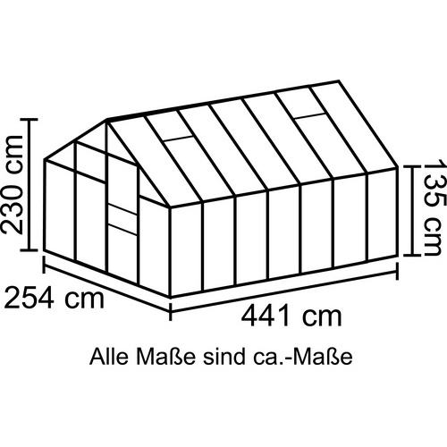 Bild von Merkur 11500 Alu smaragd grün HKP 6 mm 11,5 m2