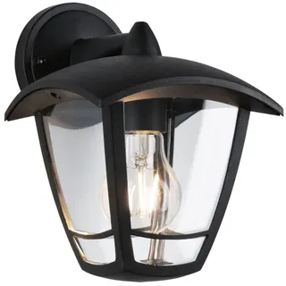 Paulmann Außenwandleuchte Kunststoff 22,5 cm 1 Stk. schwarz/transparent