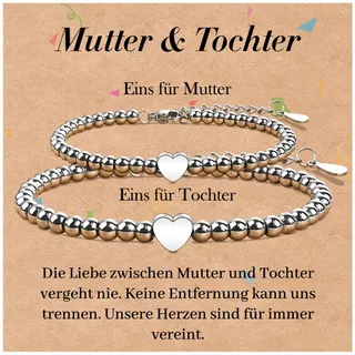 SUNSH Mutter Tochter Armband Geschenke Mutter Tochter, Einschulung Mädchen, Geschenk Muttertag, Geschenk Mädchen 4 5 6 7 8 9 10 11 12 13 14 18 jahre, Geburtstagsgeschenk