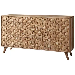 Wohnling Sideboard 140 x 78,5 x 40 cm Braun