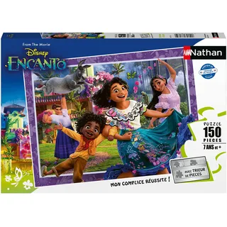 Nathan Kinderpuzzle, 150 Teile, Willkommen bei Encanto, für Kinder ab 7 Jahren, hochwertiges Puzzle, Dicker und Stabiler Karton, Disney 86175