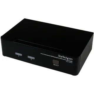 Startech 2-port-usb-displayport-kvm-switch - Black