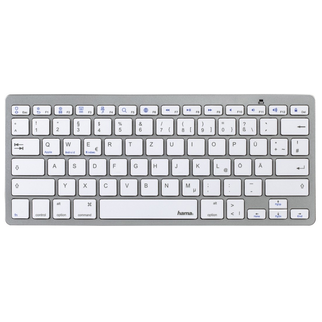 Bild von KEY4ALL X510 Bluetooth Keyboard DE weiß (00123514)