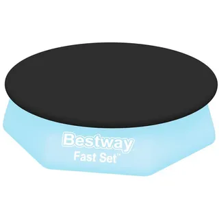 BESTWAY Poolabdeckung schwarz Ø 240 cm