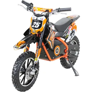 Actionbikes Motors Kinder Enduro Elektro Crossbike | 500 Watt - Bis 24 km/h - Motocross - Pocketbike - Cross Bike - Motorrad - Dirt Bike (Orange) - Orange