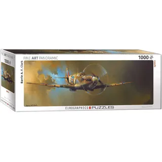 Eurographics 6010-0952 - Spitfire durchbricht die Wolken, Panorama Puzzle - 1000 Teile