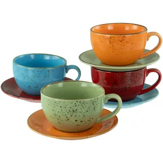 CreaTable Nature Collection Mediterran Cappuccino-Set 8-tlg. bunt