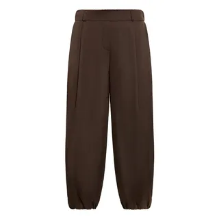 Schlupfhose VERA MONT "Schlupfhose mit Gummizug", Damen, Gr. 36, EURO, braun (rostbraun), Obermaterial: 100% Polyester PES., Hosen Schlupfhose