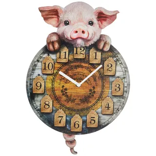 Nemesis Now Tickin-Uhr 32 cm Pendeluhr braun