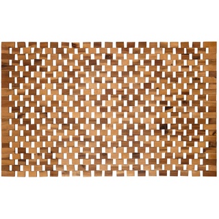 PANA PANA®eco Badematte Holz • Fußmatte 100% Akazienholz • Badvorleger Holz rutschfest • Holzmatte aus Echtholz • Badteppich Holz • Saunamatte • Holzvorleger • 1er und 2er Packs • verschiedene Größen