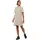 Blusenkleid Beige/Weiß 36