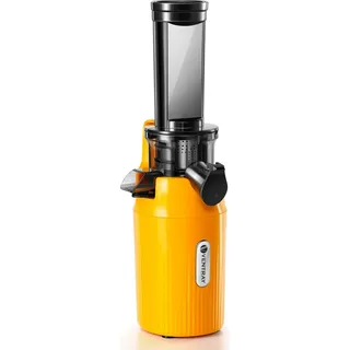 ventray Essential Ginnie - Kaltpress Entsafter, Slow Juicer mit 60 U/min, 45mm Einfüllöffnung), BPA-frei, 400ml, Einfache Reinigung - Gelb