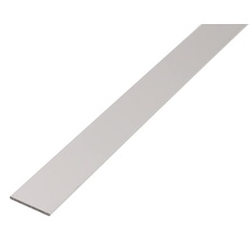 Alberts 470807 Flachstange | Aluminium, silberfarbig eloxiert | 2000 x 40 x 2 mm