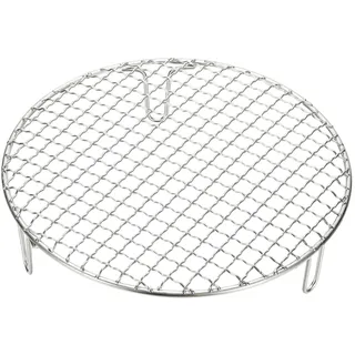 QUARKZMAN 9.5 Zoll Runder Backrost Edelstahl Einmachgitter Mit Füßen Barbecue Grillrost Zum Backen Kühlen Dämpfen Kochgeschirr