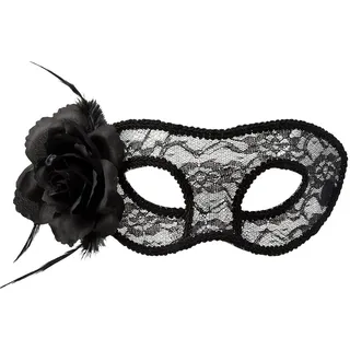 Boland – Augenmaske aus Spitze mit Blumenverzierung, elegante Gesichtsmaske für Halloween, Maskenball und Mottoparty