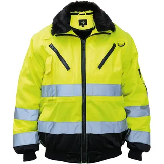 Korntex KXPJ | Pilot Jacket, Vier-in-eins Pilotenjacke - Farbe: Signal Yellow - Größe: XS - Gelb