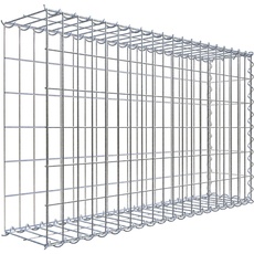 Bild Gabione, silbergrau, Maschenweite 5 cm x 10 cm,