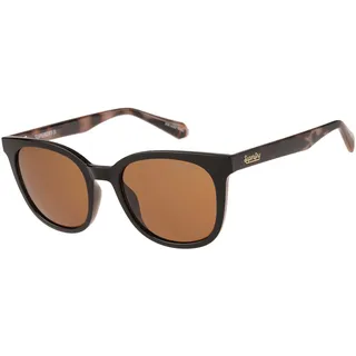 Sonnenbrille SUPERDRY "Modell 996092", Damen, schwarz, gemustert, matt, Sonnenbrillen Sonnenbrille, Vollrand, Markenlogo am Bügel