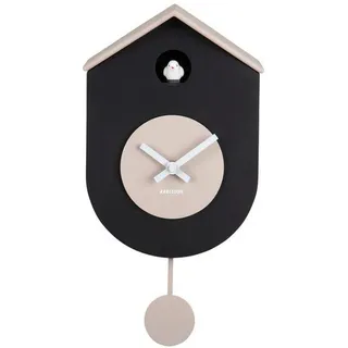 Karlsson Wanduhr Grato, Schwarz, 9x33x17.5 cm, Dekoration, Uhren, Wanduhren