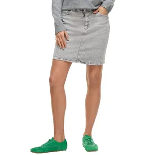 Vila Kaja Jaf Jeansrock - Light Grey Denim / Wash 01 - 38