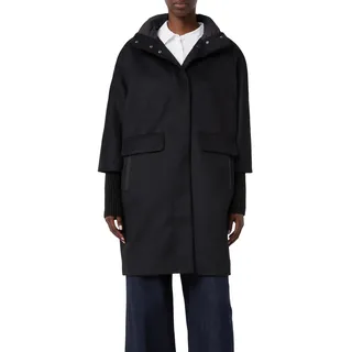 Comma Mantel aus Wollmix mit Steppkragen