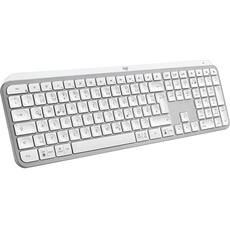 Bild von MX Keys S Pale Gray, weiß/grau, LEDs weiß, Logi Bolt, USB/Bluetooth, DE (920-011566)