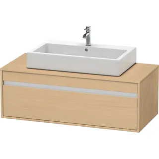 Duravit Ketho Konsolenwaschtischunterbau wandhängend, 1200x426x550 mm, 1 Auszug, für Aufsatzbecken mittig, KT669603030, Farbe: Eiche Natur Dekor