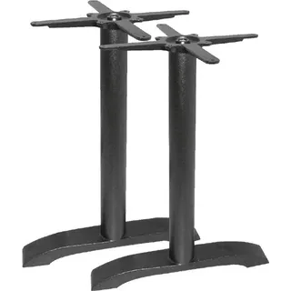 Bolero Doppeltischfuß Gusseisen 72cm hoch (2 Stück) - Schwarz