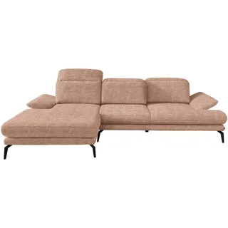 Stylife Ecksofa , Hellbraun , Textil , Ottomane links, L-Form , 289x180 cm , Stoffauswahl, seitenverkehrt erhältlich, Hocker erhältlich , Wohnzimmer, Sofas & Couches, Wohnlandschaften, Ecksofas