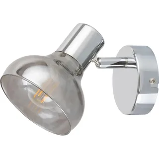 Spotleuchte Schienensystem Holly aus Metall u. Glas chrom/ getönt Farbe L:17cm B:11,5cm H:13cm